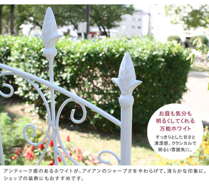 アイアンローズフェンス220 2枚組／英国風アンティークデザイン／高さ220cm