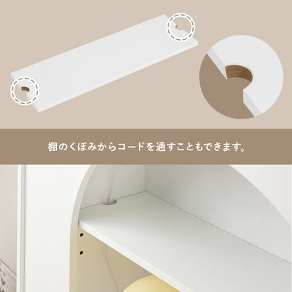 収納ラック マントルピース型 幅60cm ライト スピーカー対応 大人可愛い おしゃれ コンパクト
