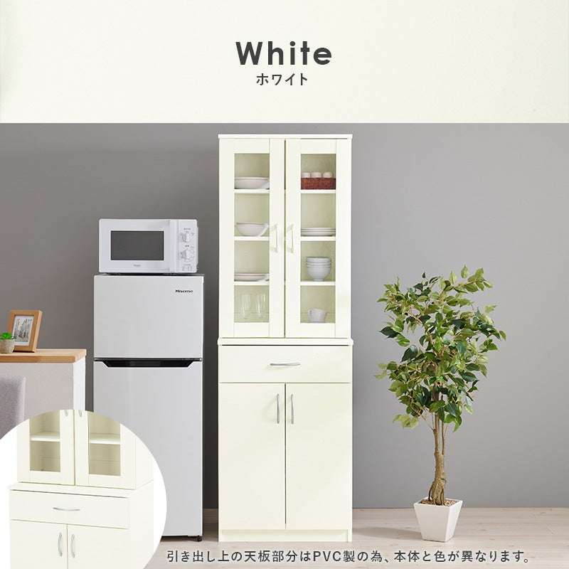 スリム幅キッチンボード／幅59cm／省スペース設計・大容量収納・北欧風デザイン