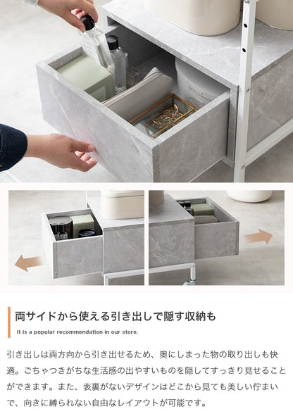 ハンガーラック スリム 幅40cm 棚付き 可動棚 省スペース 玄関 収納 シンプル