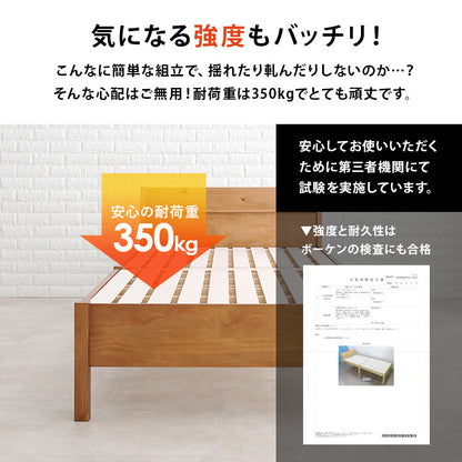 シングルベッド 宮付き 工具不要 ロングサイズ 2口コンセント 敷布団対応 簡単組立 一人暮らし