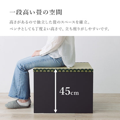 小上がり 畳ユニット 120×60cm ハイタイプ 高さ45cm 床下収納 和室 キッズスペース