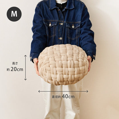 プフ スツール Mサイズ ベルベット まんまる 軽量 高級感 オットマン サイドテーブル かわいい