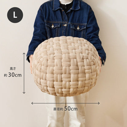 プフ スツール Lサイズ ベルベット まんまる 軽量 高級感 オットマン サイドテーブル かわいい