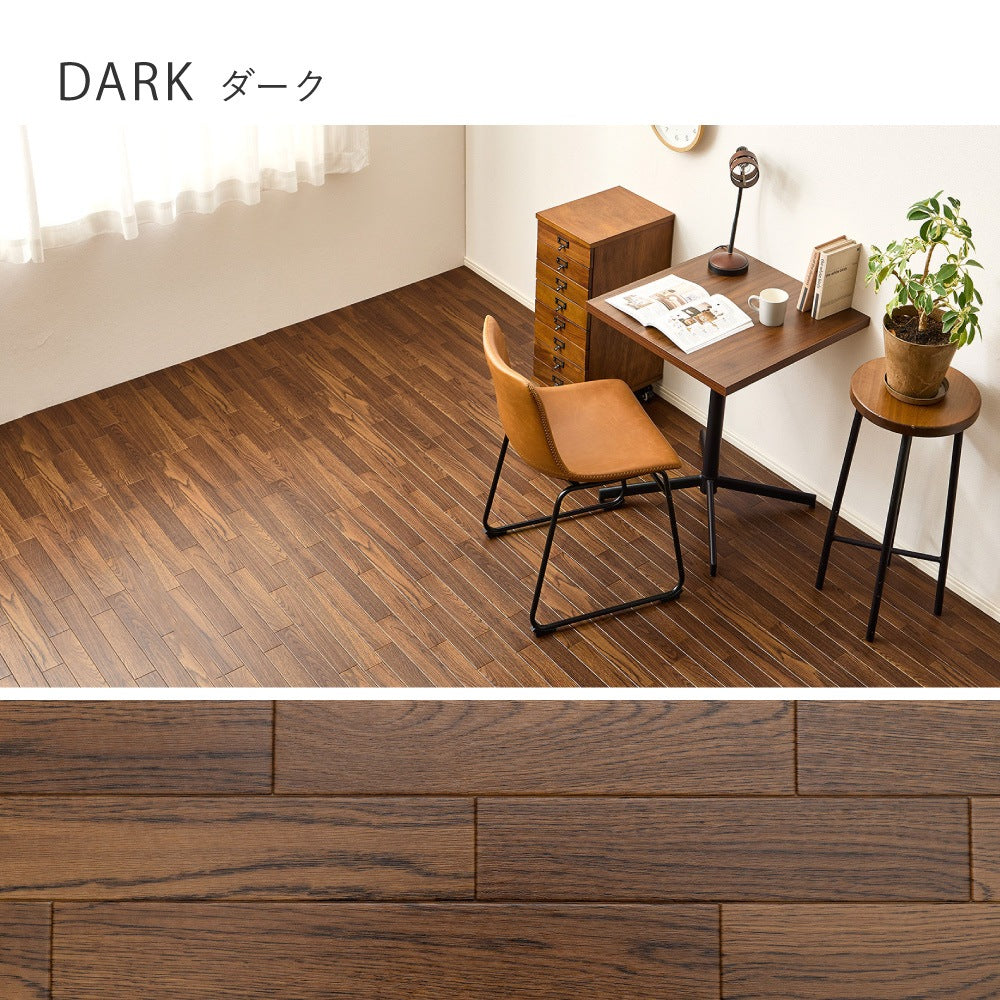 クッションフロア 8畳 91×352cm×4枚 敷くだけ 防炎 抗菌 防カビ 床暖房OK DIY