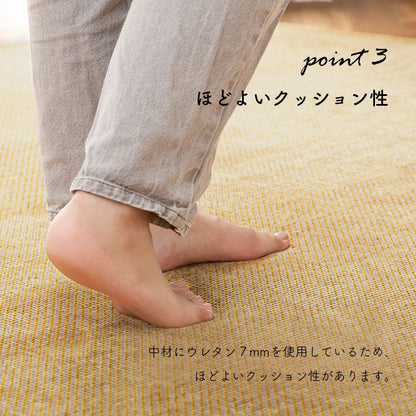 カーペット シェニール 90×180cm ウレタン7mm入り 床暖房対応 手洗いOK 高級感 おしゃれ