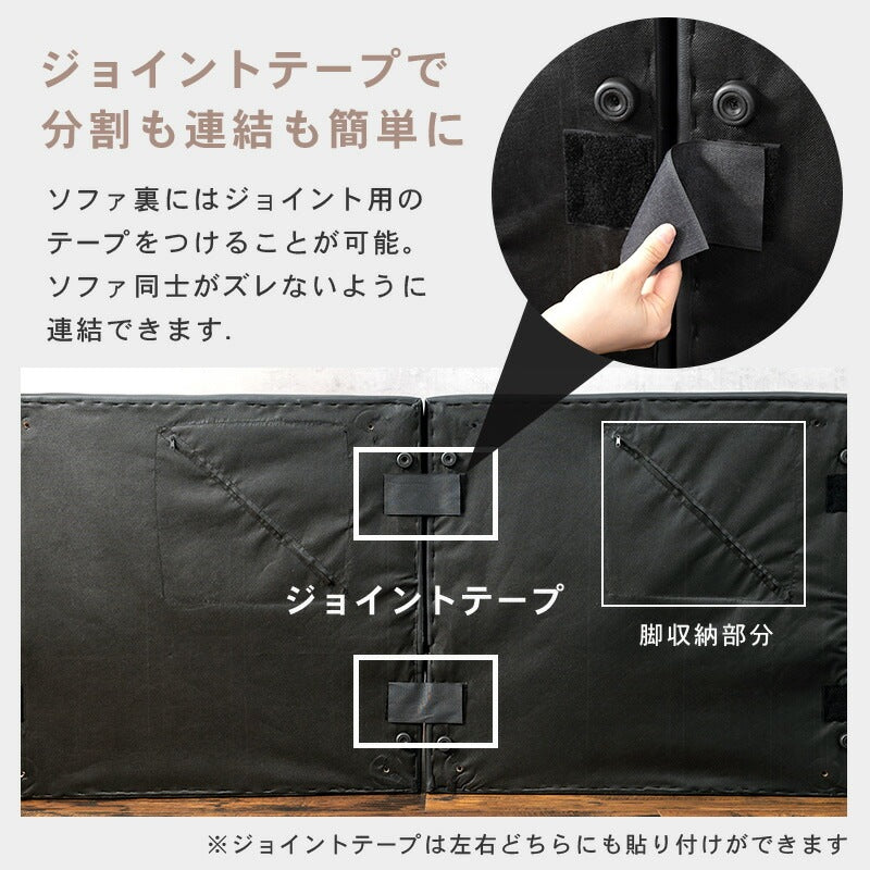 【1台4役】ソファベッド 180cm リクライニング機能付き ロータイプ対応 カウチ・ベッド・セパレート PVCレザー おしゃれ ソファー