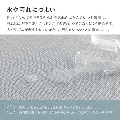 置き畳 1枚 い草風 約82×82cm 滑り止め 防水 軽量 パステルカラー ペットOK 縁なし