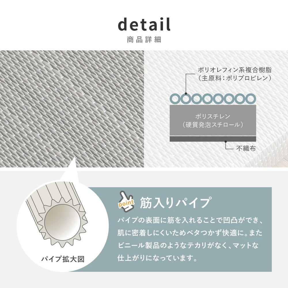 【滑り止め付】い草風 置き畳 6枚セット (1枚あたり約82×82×2.5cm) 軽量 防水 畳マット パステルカラー 5色展開 ごろ寝マット プレイマット ペットOK 縁なし