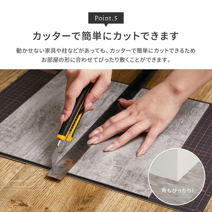 貼ってはがせる ストーン調フロアタイル 120枚セット／約6畳分 床 リメイクシート 木目 大理石調 繰り返し使用可能 カット簡単 キッチン 洗面所 賃貸OK