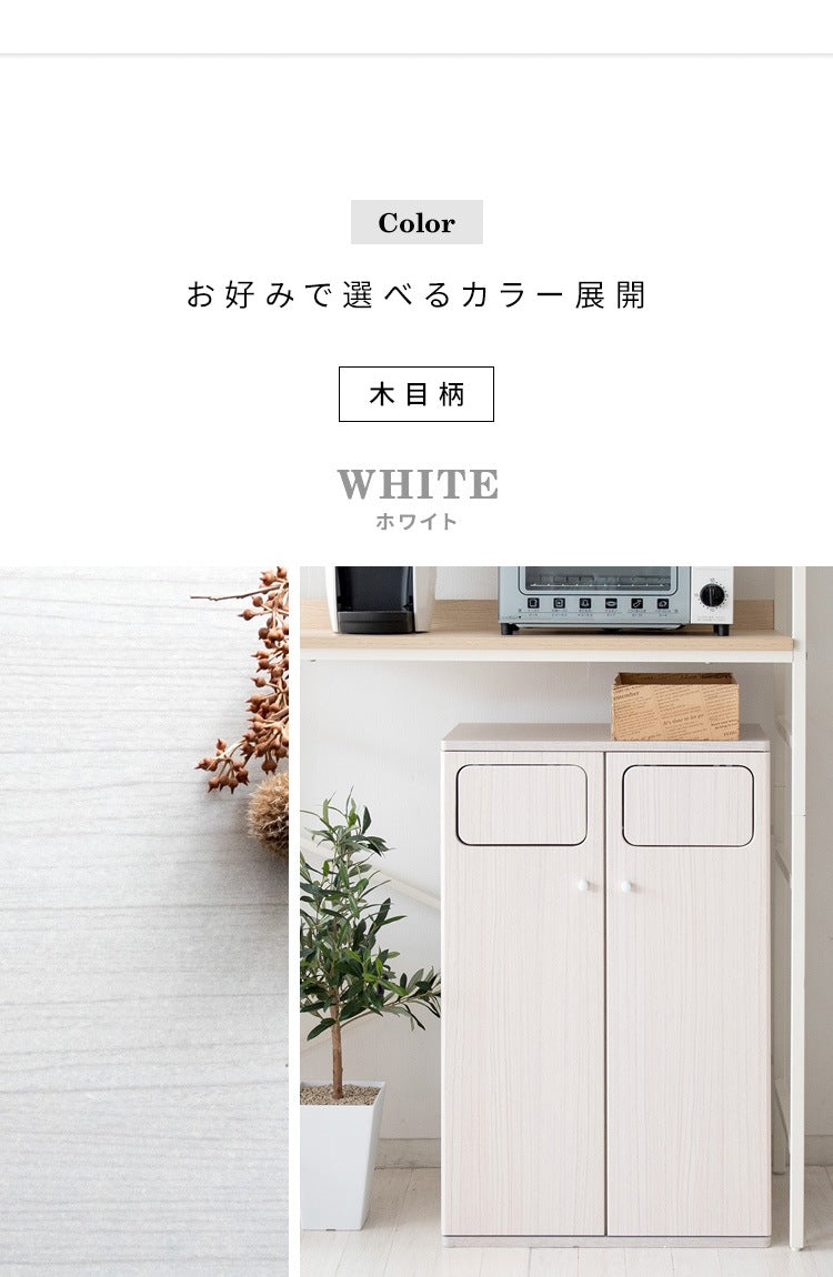 ダブルダストボックス 45L＋45L 分別 ゴミ箱に見えないゴミ箱 プッシュ式