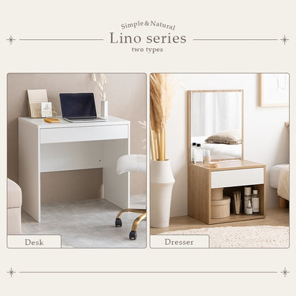 ドレッサー ロータイプ 幅43cm コンセント付き 引き出し収納 床座り対応 コンパクト 化粧台