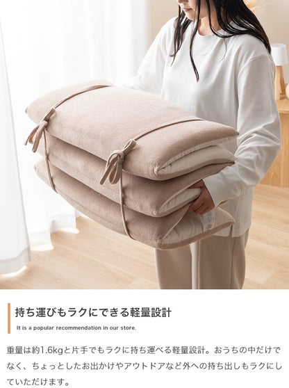 ごろ寝マット リバーシブル 60×180cm 冷感 パイル コンパクト収納 ヨガマット 昼寝