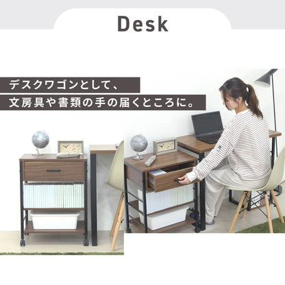 キッチンワゴン 作業台 メイク道具 コスメワゴン 引き出し収納 デスクワゴン キッチンカート