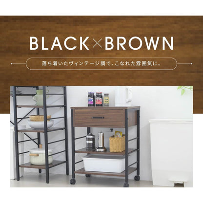 キッチンワゴン 作業台 メイク道具 コスメワゴン 引き出し収納 デスクワゴン キッチンカート