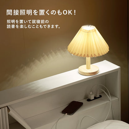 シングルベッド S 耐荷重350kg ベッドフレーム単品 コンセント 宮棚 引出し付き