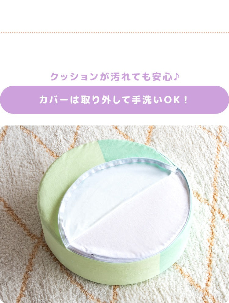 サンリオキャラクターズ 低反発クッション 極厚12cm リビングクッション 軽量／コンパクト