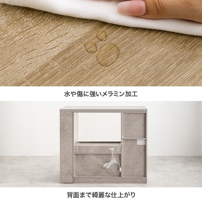 3way伸縮キッチンカウンター 幅100-154cm 180度回転 シンプルモダン 大容量収納
