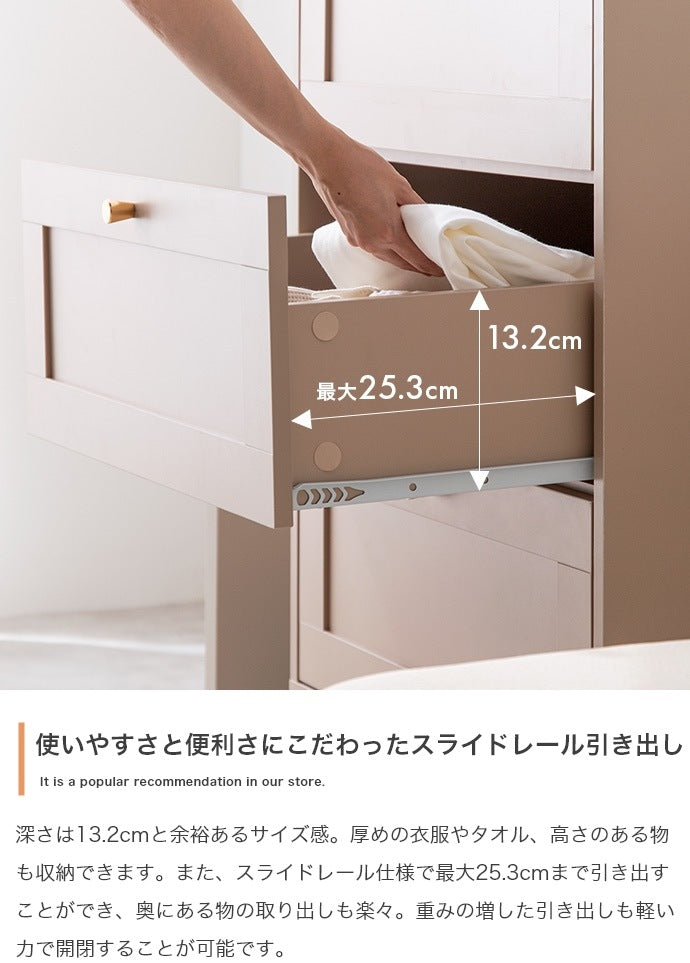 チェスト 幅60cm たんす シンプル 框デザイン コンパクト 一人暮らし ワンルーム