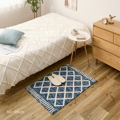 シェニールマット キッチンマット 約60×90cm アイラ 高級感／ナチュラル ラグ
