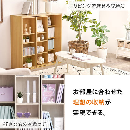 大容量 スライド本棚 コミックラック 幅90cm 前後2段 ディスプレイスペース