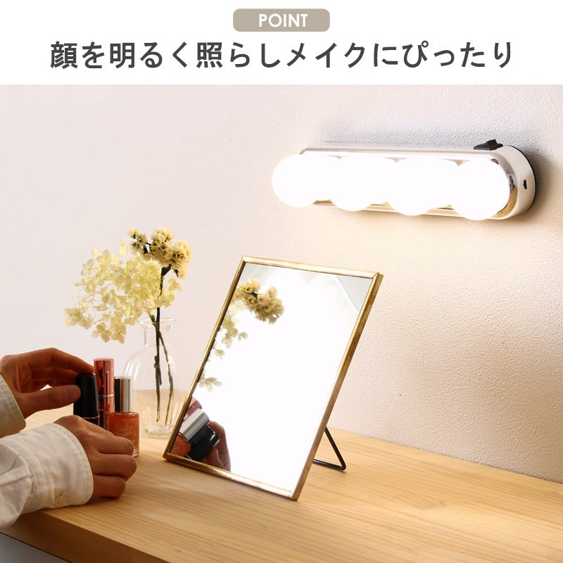 LED女優ライト USB充電 持ち運び可能 自宅の鏡に貼り付け 女優ミラー 間接照明 メイク