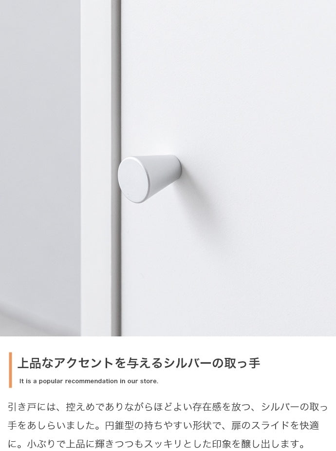 テレビ台 ローボード 幅100cm 引き戸収納 ミニマル 可動棚 コード通し穴