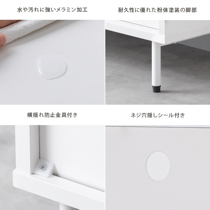テレビ台 ローボード 幅100cm 引き戸収納 ミニマル 可動棚 コード通し穴