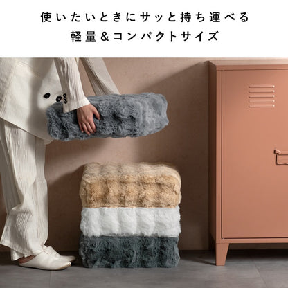 クッション 極厚 厚さ12cm 低反発ウレタン スクエア ラウンド ふわとろ 椅子 ソファ 床置き
