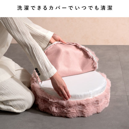 クッション 極厚 厚さ12cm 低反発ウレタン スクエア ラウンド ふわとろ 椅子 ソファ 床置き