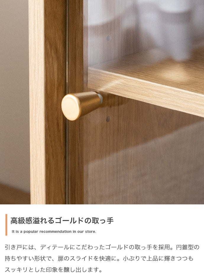 テレビ台 ローボード 幅120cm ガラス引き戸 レトロ調 収納 おしゃれ リビング