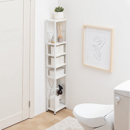 スリムトイレラック 場所を取らない25×15.5cm トイレットペーパー／トイレ掃除用具／タオル掛け／インテリア