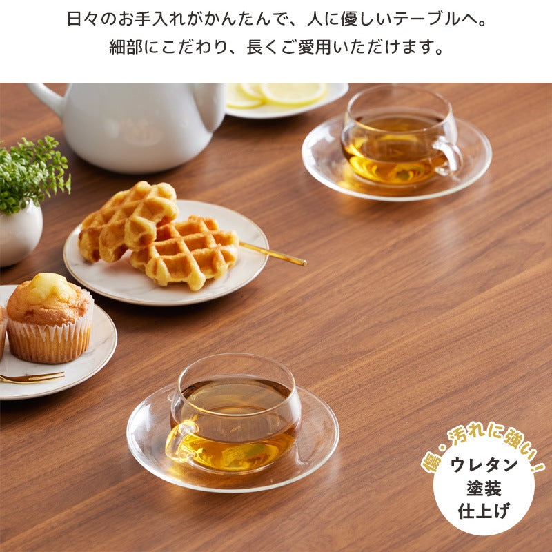 ダイニングテーブル 半円形 幅115cm 壁寄せ カフェ風 北欧 省スペース 2人用