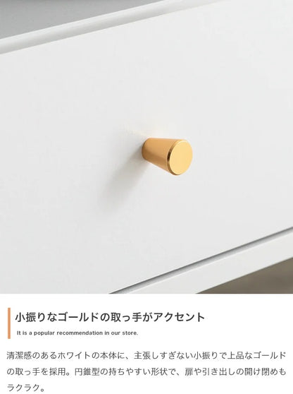 テレビ台 ローボード 幅110cm ホワイト 大理石柄 ゴールド 引き出し収納 おしゃれ
