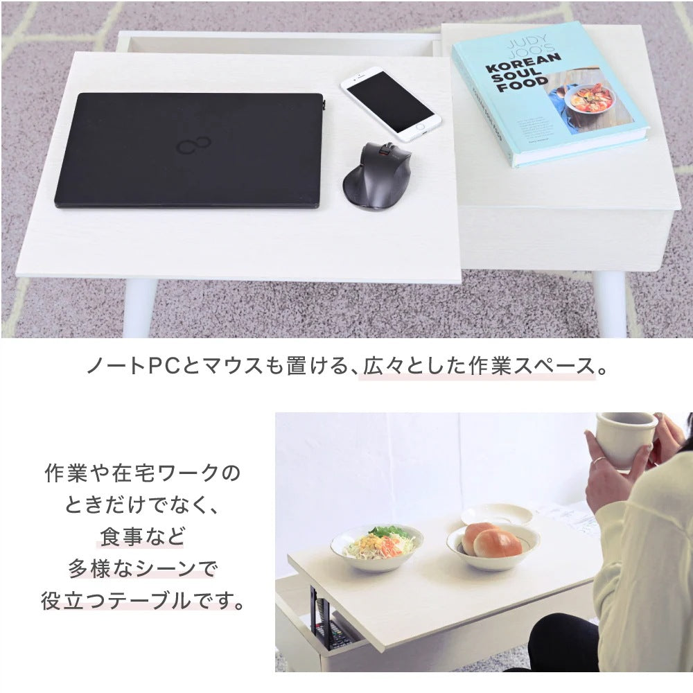 3WAYリフティングドレッサーテーブル 昇降式・収納付き 多機能3WAYデザイン＆組立簡単