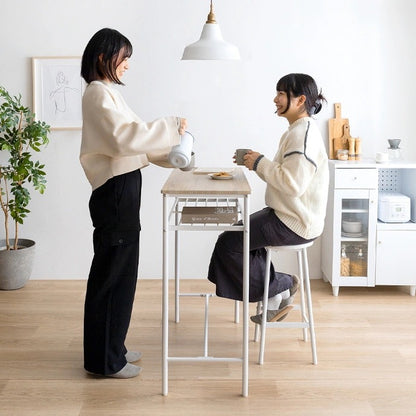 カウンターテーブル スツール2脚セット 幅90cm コンセント USB付き ハイテーブル スタンディングデスク