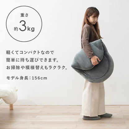 座椅子 コンパクト 折りたたみ ベロア生地 軽量 おしゃれ 一人暮らし フロア 省スペース