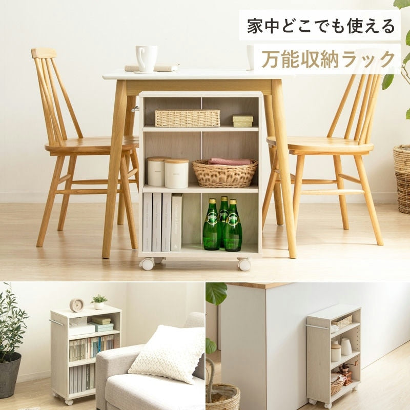 押入れ／クローゼット収納ラック 奥行45cm 選べる幅3サイズ (19/25/38cm) すきま収納