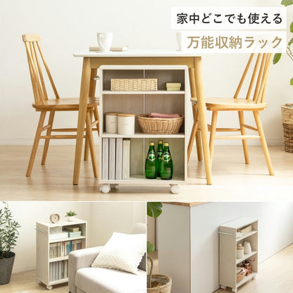 押入れ／クローゼット収納ラック 奥行45cm 選べる幅3サイズ (19/25/38cm) すきま収納