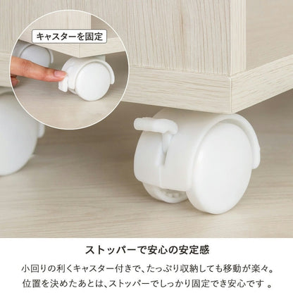 押入れ／クローゼット収納ラック 奥行45cm 選べる幅3サイズ (19/25/38cm) すきま収納