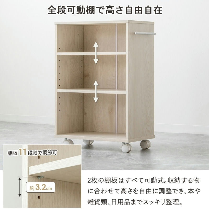 押入れ／クローゼット収納ラック 奥行45cm 選べる幅3サイズ (19/25/38cm) すきま収納