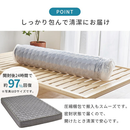 シングルマットレス リバーシブル 両面ポケットコイル 3Dメッシュ 通気性 高反発 寝返り 一人暮らし