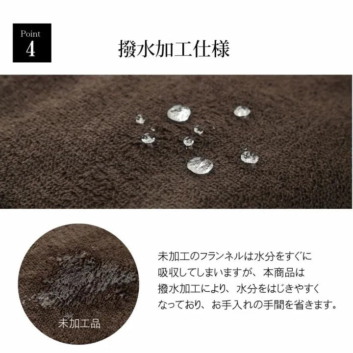 極厚ラグ 190×240cm 撥水 6層フランネル 保温 アルミシート内蔵 厚手 床暖房対応 冬 暖か