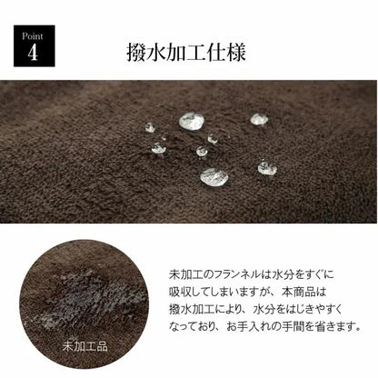 極厚ラグ 190×260cm 撥水 6層フランネル 保温 アルミシート内蔵 厚手 床暖房対応 冬 暖か