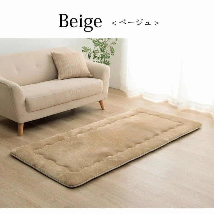 極厚ラグ 190×260cm 撥水 6層フランネル 保温 アルミシート内蔵 厚手 床暖房対応 冬 暖か