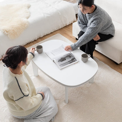 こたつテーブル 楕円形 90×60cm 薄型ヒーター オールシーズン 一人用 シンプル コンパクト
