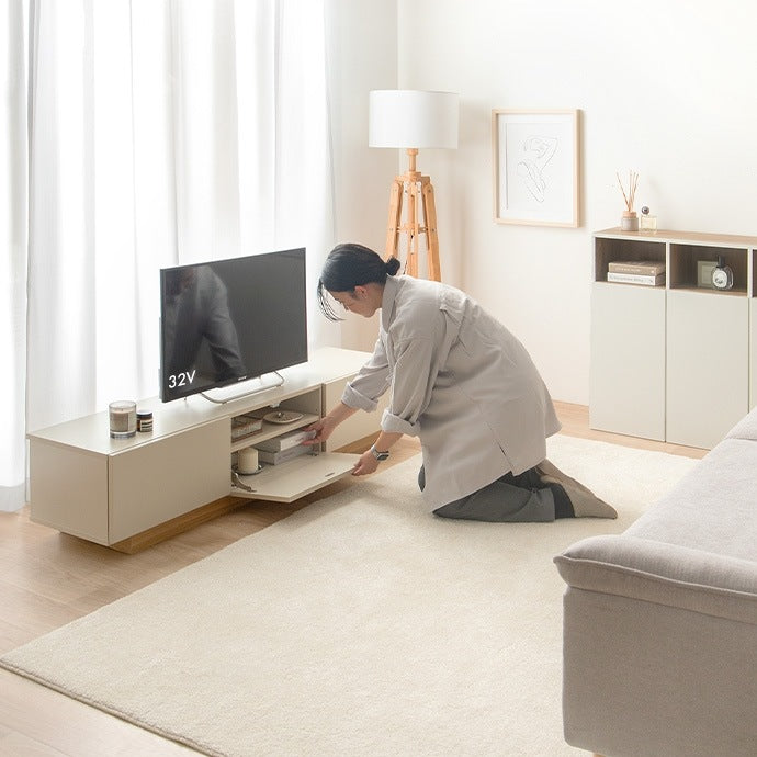 テレビ台 ローボード 幅150cm フラットデザイン 引き出し多数 ノイズレス シンプルモダン