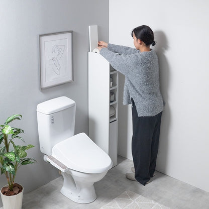 スリムトイレ収納 すきま収納 フラットデザイン 幅15cm 省スペース