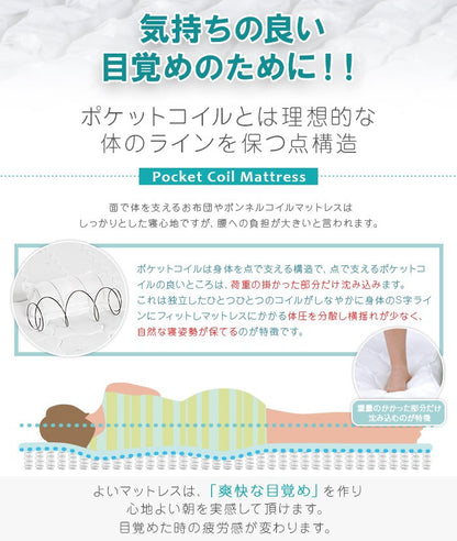 クイーンベッド＋高反発ブラックマットレスセット （マットレスSSS x2）棚付き コンセント付き 引き出し RUES