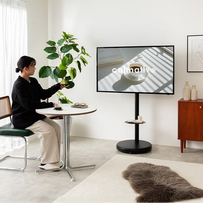 キャスター付き 多機能 テレビスタンド 37インチ～80インチ対応 シンプルモダン